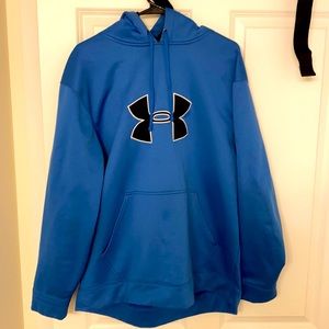 Blue Under Armour pullover hoodie